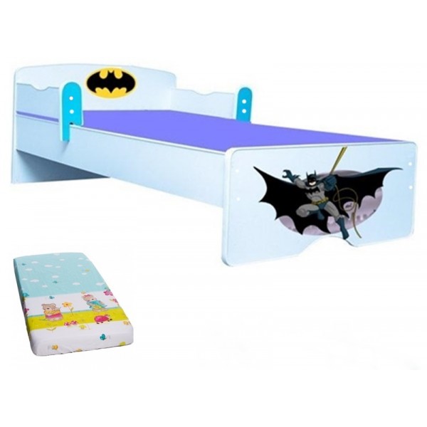 Pat copii Batman 130*60 cu saltea inclusa Pat copii Batman 130*60 cu saltea inclusa