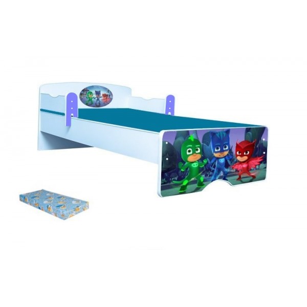Pat copii Eroi 130*60 cu saltea inclusa Pat copii Eroi 130*60 cu saltea inclusa
