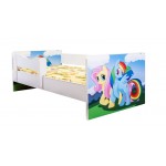 Pat junior Unicorn Blue cu saltea inclusa
