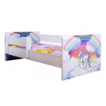 Pat junior Unicorn curcubeu cu saltea inclusa