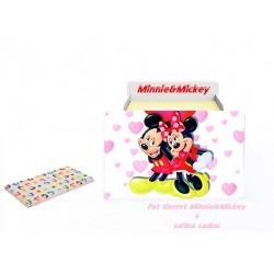 Pat tineret Minnie&Mickey cu saltea